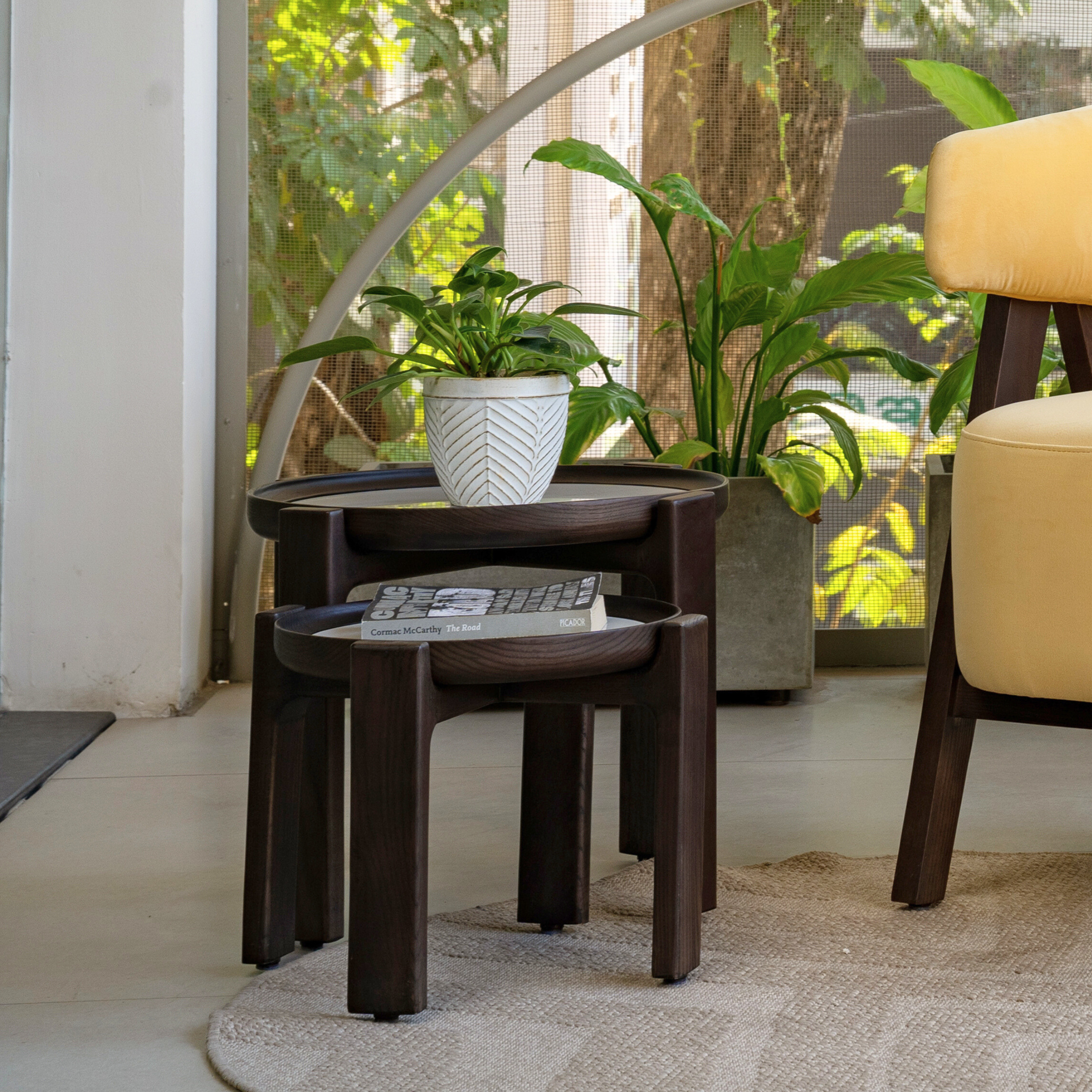 Nesting Marble Round Center Table