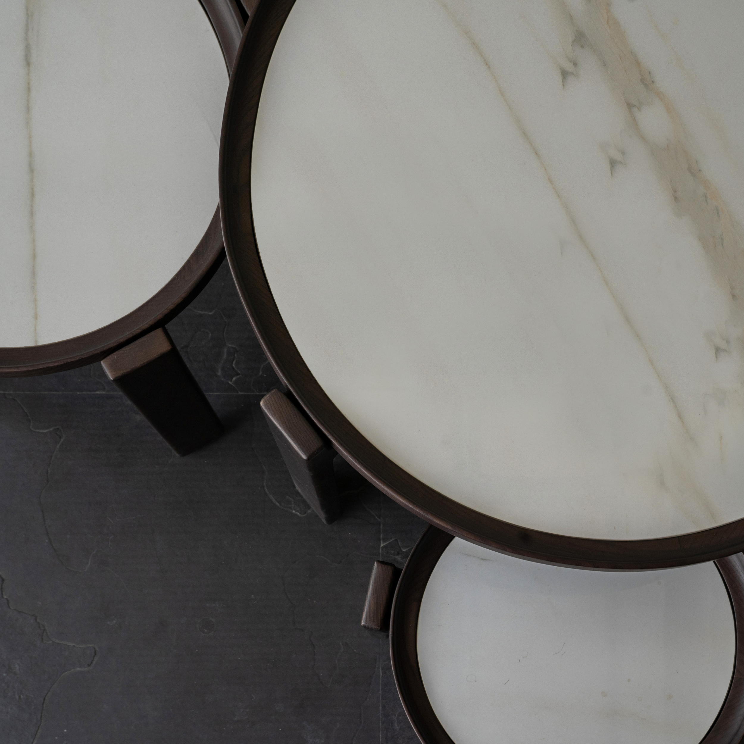 Nesting Marble Round Center Table