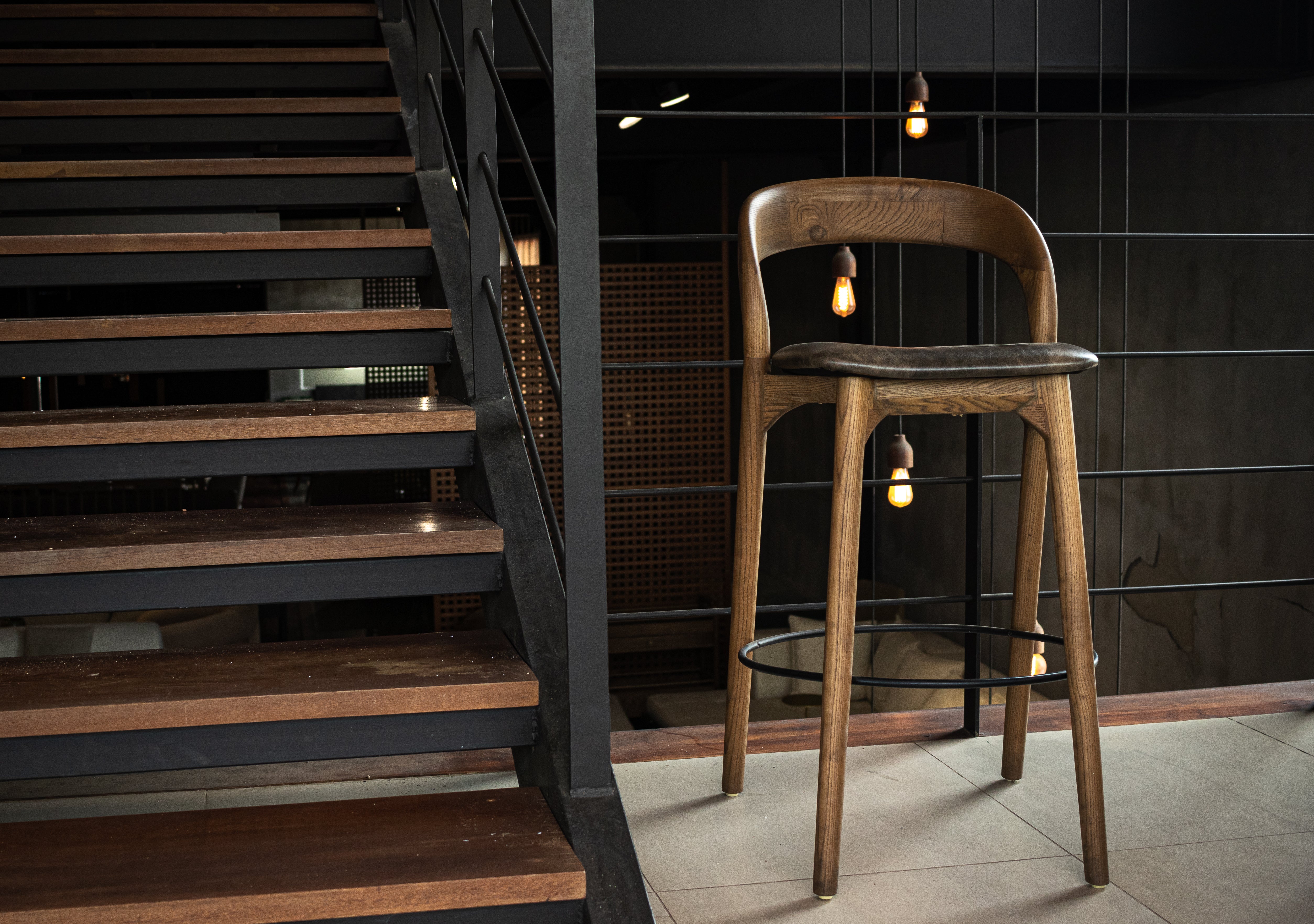 Walnut Bar chair