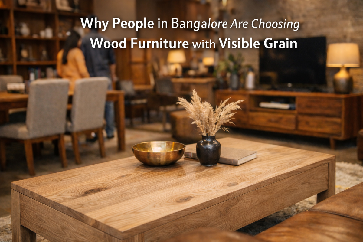 Why People in Bangalore Are Choosing Wood Furniture with Visible Grain